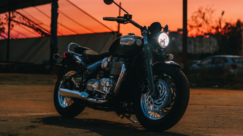 motorcycle, bike, dark, side view, 4k