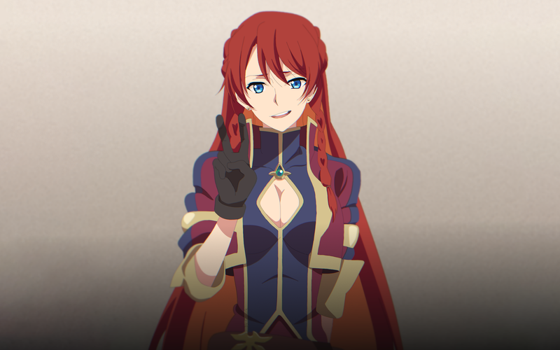 Re:CREATORS, anime girls, Selesia Yupitiria, blue eyes, cleavage