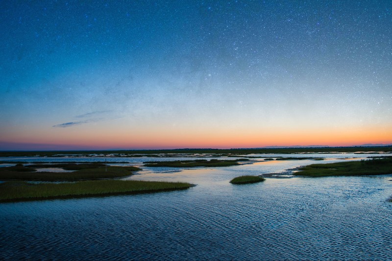nature, water, stars