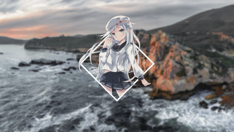 anime, anime girls, Hibiki (KanColle), Hibiki(Kancolle), Kantai Collection, picture-in-picture