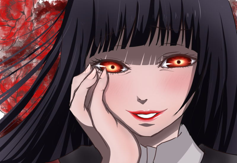 Kakegurui, Jabami Yumeko, anime girls, face, frontal view, portrait