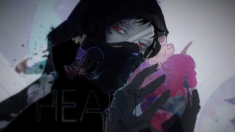 heart, Trafalgar Law, gas masks