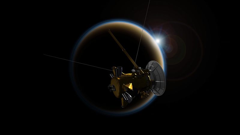 satellite, space, planet, glow, glare, dark, spacecraft, 4k