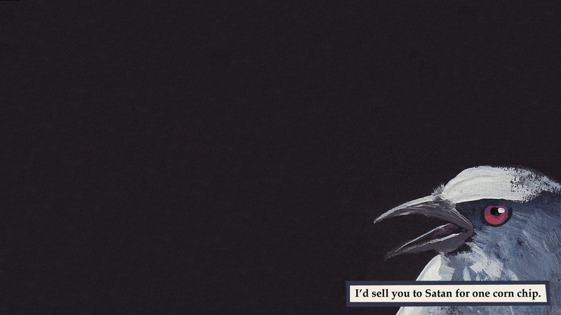 text, raven, dark humor, birds