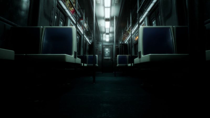 car, door, lights, chairs, passage, interior, 4k