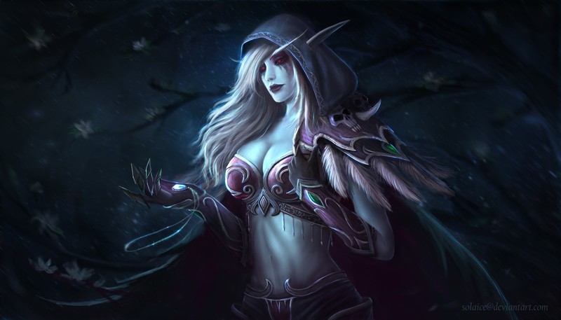 Sylvanas Windrunner, video games, Warcraft, World of Warcraft, cleavage