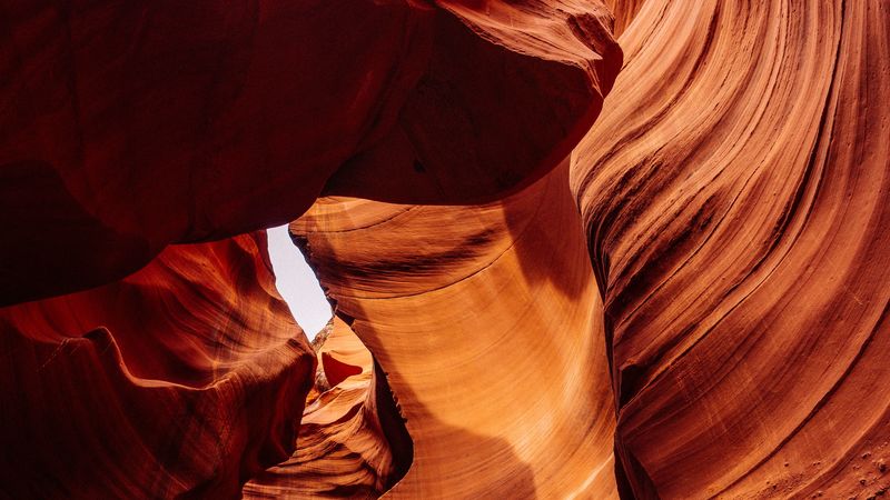 cave, rocks, stone, sandstone, brown, 4k