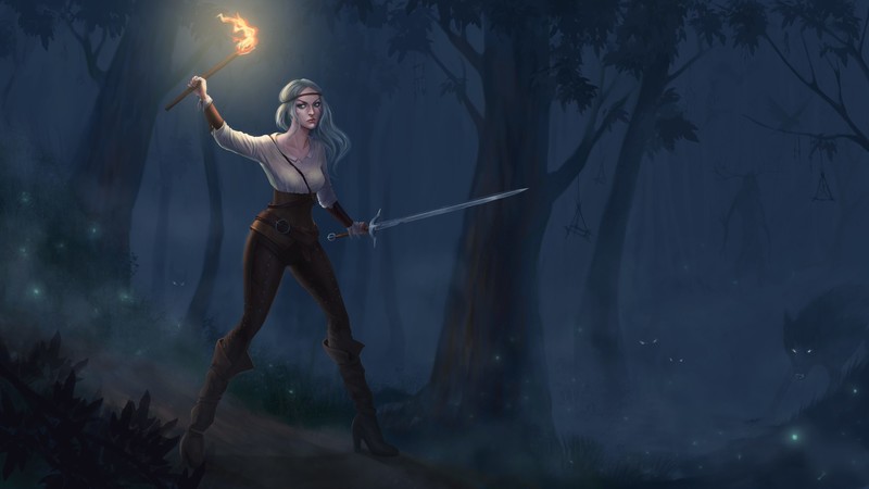 Cirilla Fiona Elen Riannon, The Witcher 3: Wild Hunt, artwork, fantasy art, fantasy girl, The Witcher, fan art