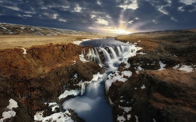 landscape, nature, water, Iceland