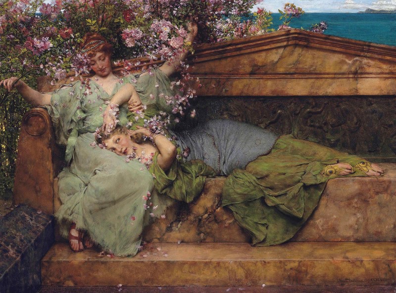 classic art, Lawrence Alma-Tadema, painting, women, artwork