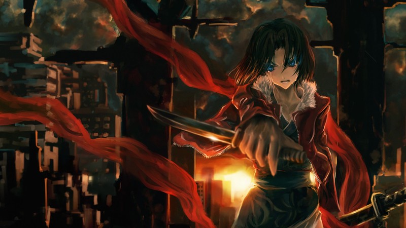 Kara no Kyoukai, anime girls, Ryougi Shiki