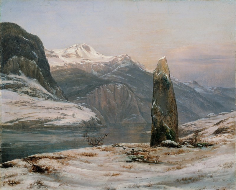classic art, classical art, mountains, Johan Christian Clausen Dahl