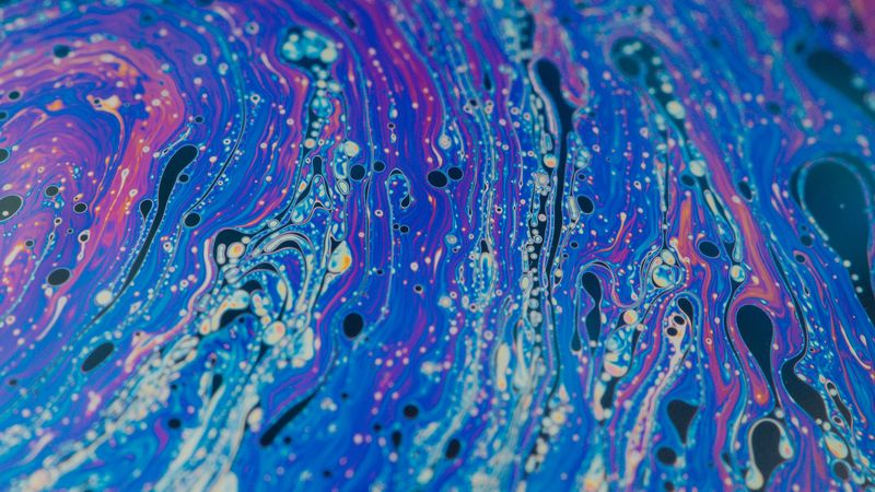 paint, multicolored, stains, spots, fluid art, 4k