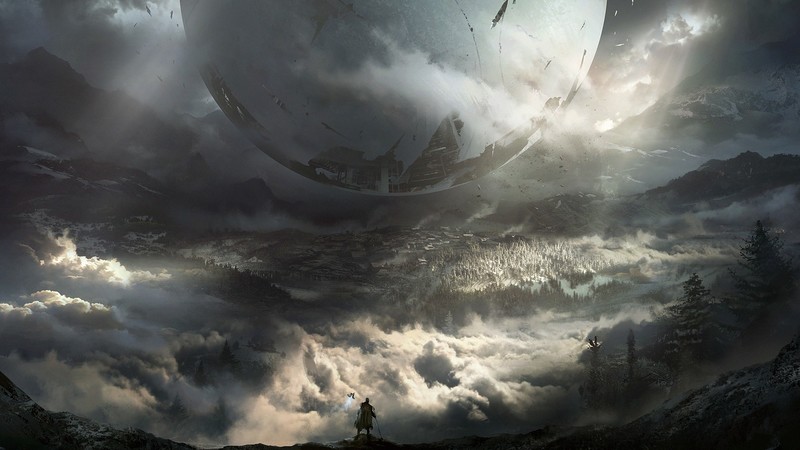 video games, Destiny 2, clouds