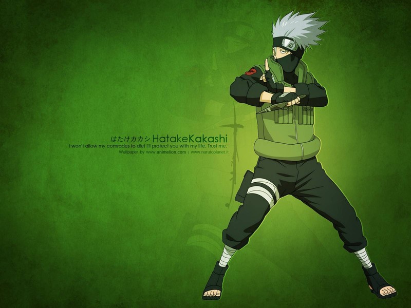 digital art, Naruto Shippuuden, Hatake Kakashi, kunai