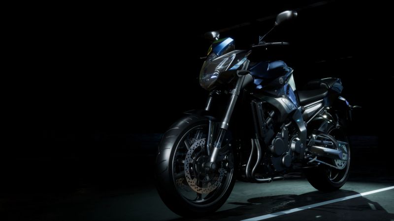 motorcycle, bike, sports, side view, dark, 4k