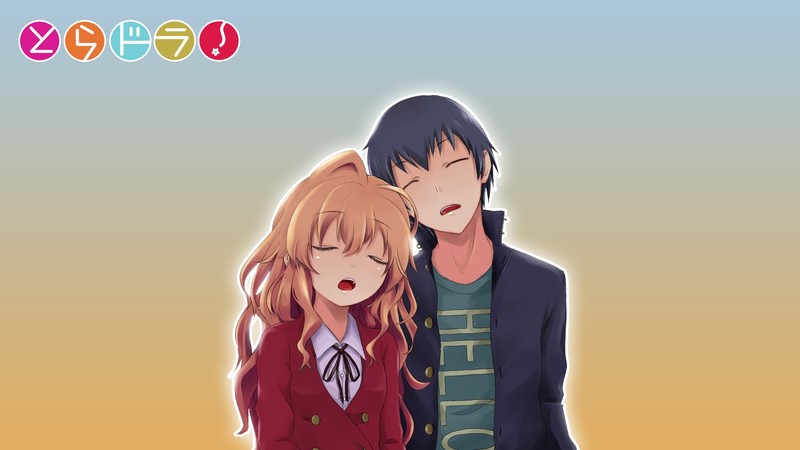 Aisaka Taiga, Toradora!, faded, anime girls, Takasu Ryuuji