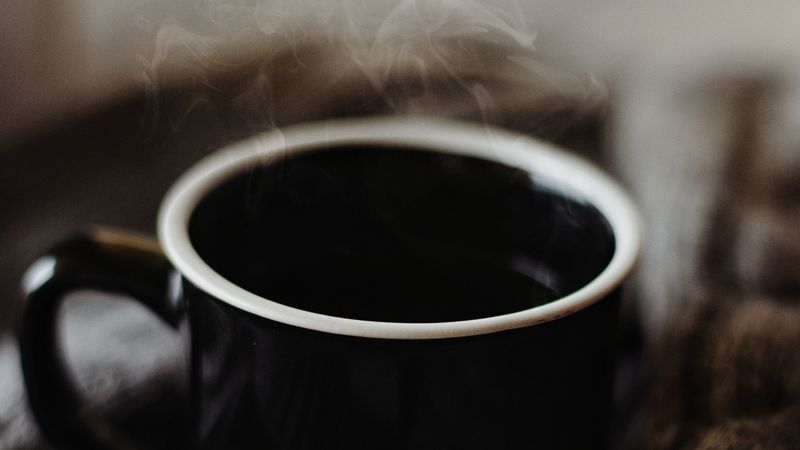 cup, coffee, hot, steam, 4k