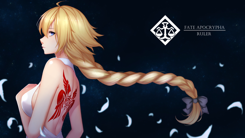 anime, anime girls, Fate Series, Fate/Apocrypha, Ruler (Fate/Grand Order), blonde, Fate/Grand Order