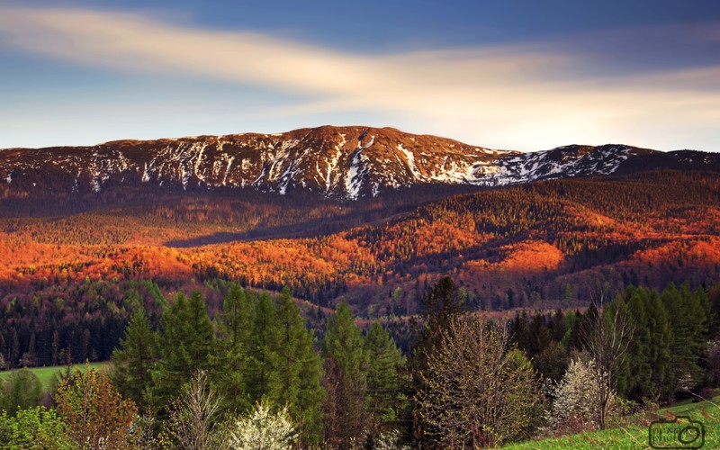 mountains, landscape, sunlight, Poland, spring, nature, sunset