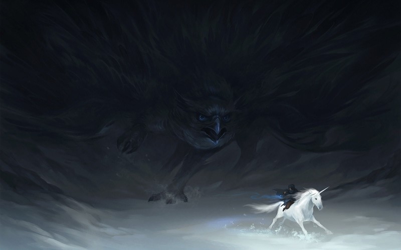 fantasy art, artwork, unicorn, unicorns, Griffins