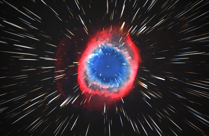 The Big Bang, space, stars, nebula, explosion