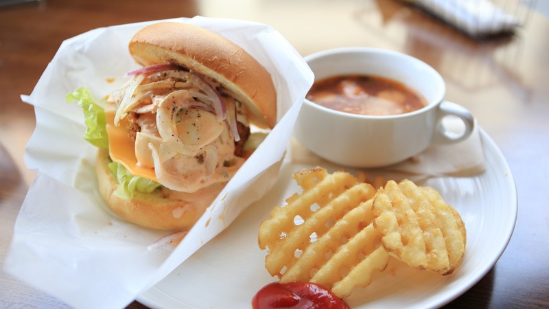sandwich, food, cup, soup