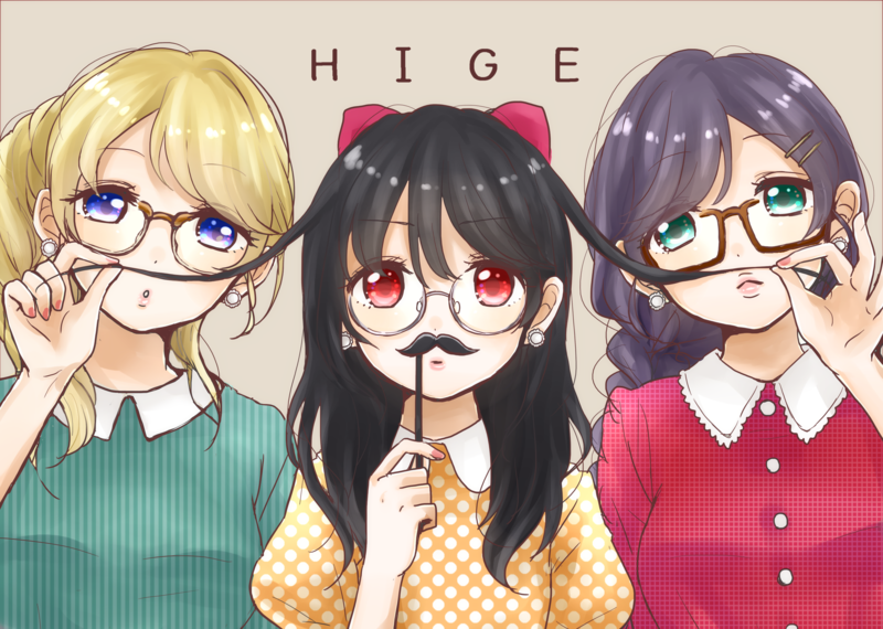 Love Live!, anime girls, Ayase Eli, Toujou Nozomi, Yazawa Nico, glasses