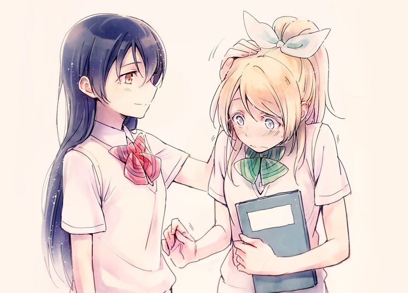Love Live!, anime girls, Ayase Eli, Sonoda Umi