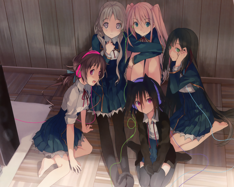 Koi to Senkyo to Chocolate, anime girls, Sumiyoshi Chisato, Aomi Isara, Morishita Michiru, Kiba Mifuyu, Shinonome Satsuki