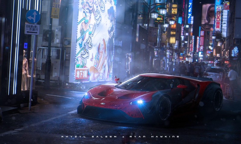 Ford GT, science fiction, car