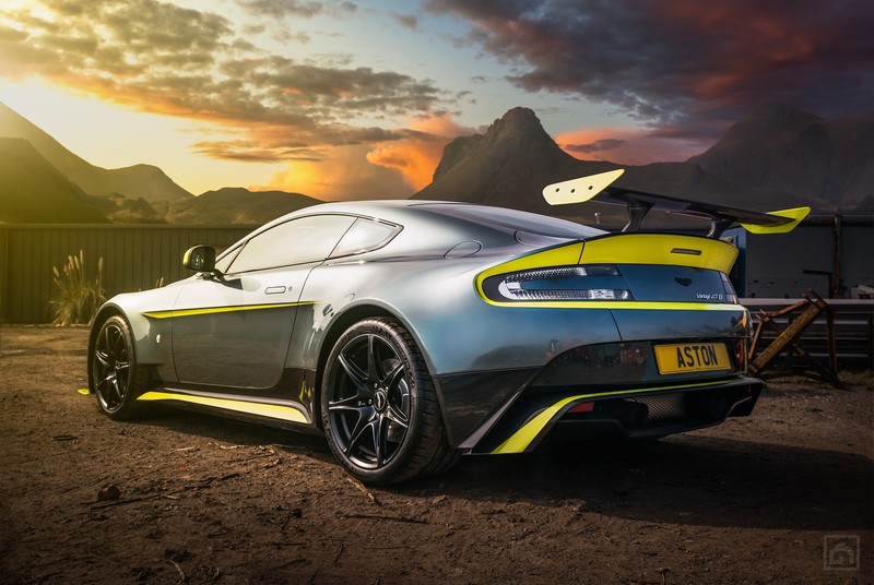 Aston Martin, car, sky, sunlight, vehicle, 500px