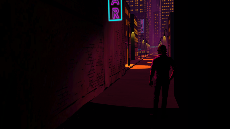 The Wolf Among Us, video games, dark, city, alleyway