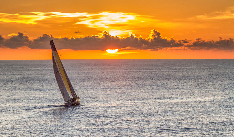 photography, sailboats, sea, sunset