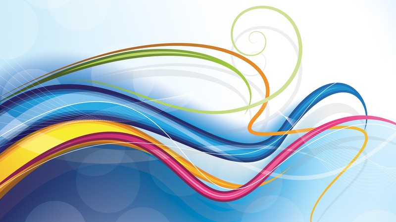 digital art, abstract, colorful, wavy lines