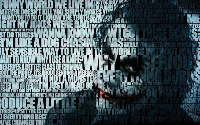 Batman, Joker, typography, text, cyan