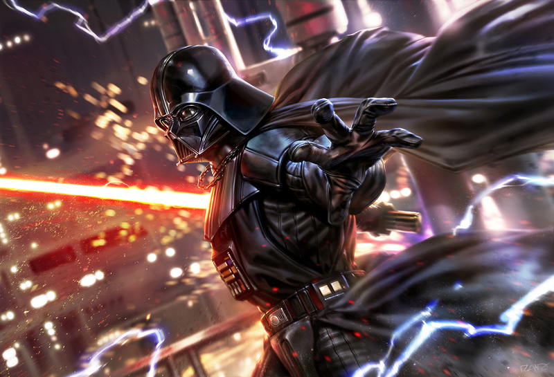 fan art, digital art, Star Wars, Darth Vader, Star Wars Villains