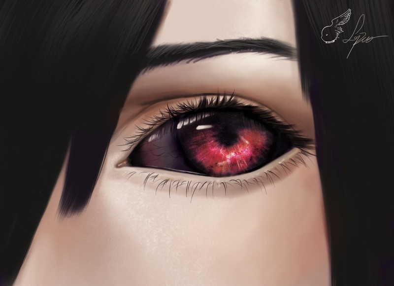 Tokyo Ghoul, Kirishima Touka, anime, eyes