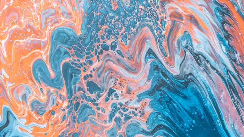 paint, stains, blending, colors, abstraction, 4k