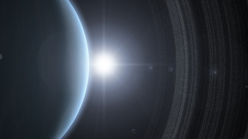 space, galaxy, planetary rings