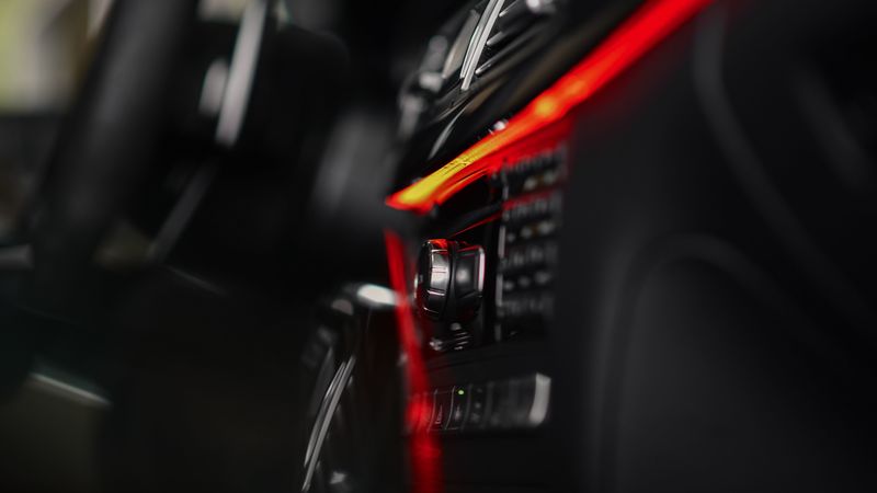 panel, buttons, lights, control, radio, 4k