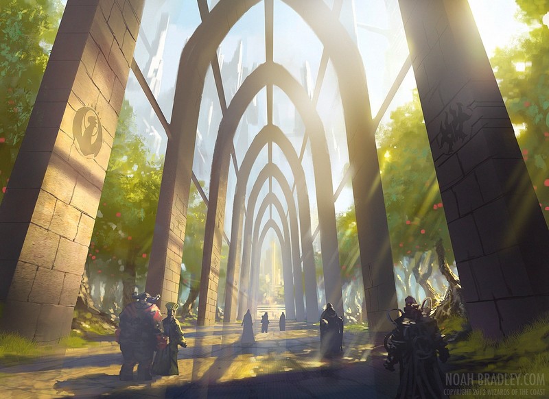 Magic: The Gathering, Gamer, fantasy art, fantasy city
