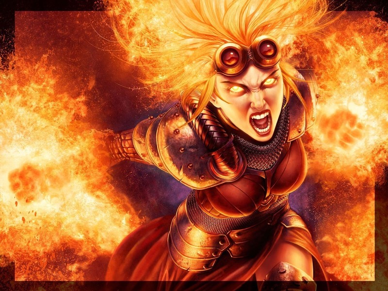 Magic: The Gathering, Gamer, Chandra Nalaar, fantasy art
