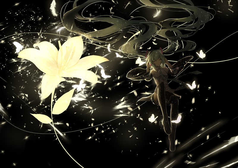 Hatsune Miku, long hair, twintails, Vocaloid
