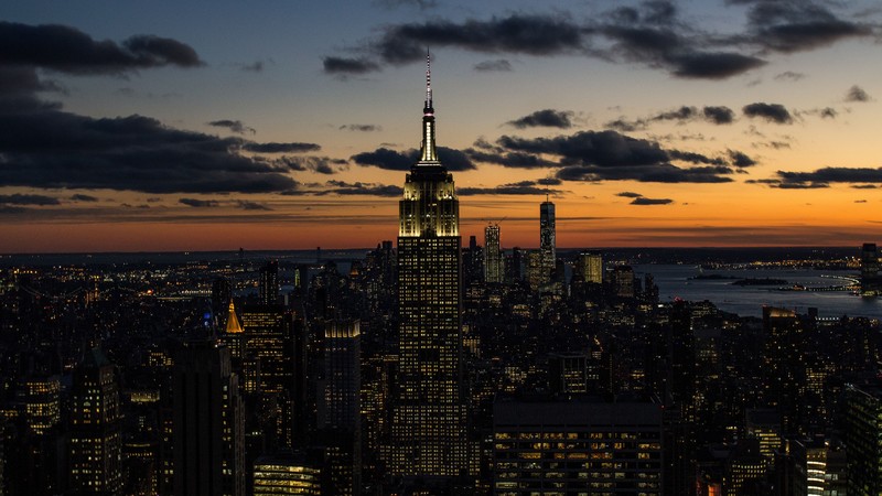 landscape, New York City, Empire State Building, Manhattan, cityscape