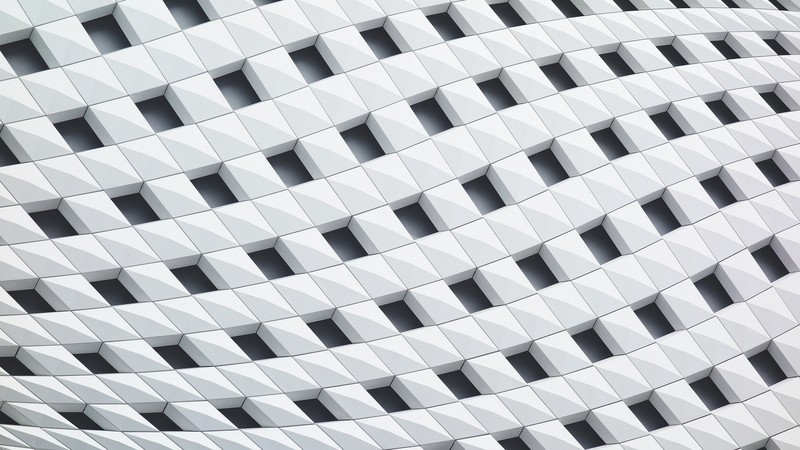 building, white, waves