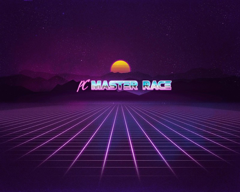 PC Master  Race, video games, Retrowave