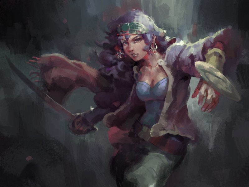 fantasy art, warrior, sword