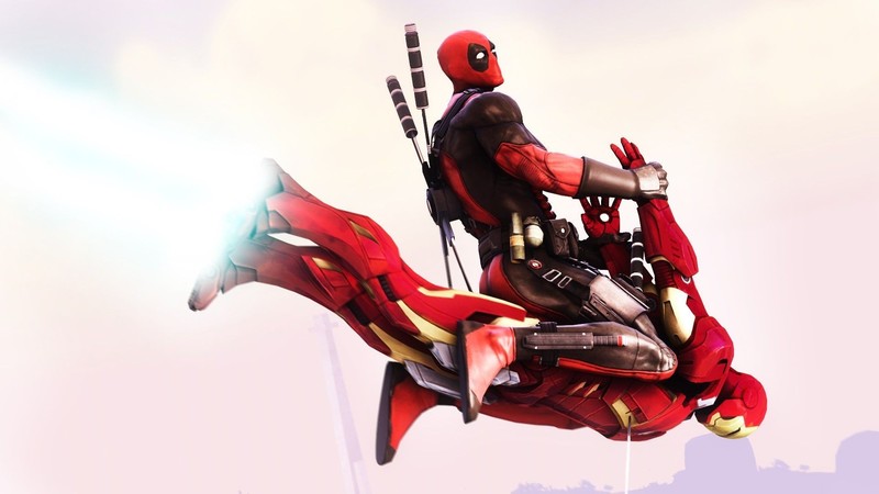action figures, Deadpool, Iron Man