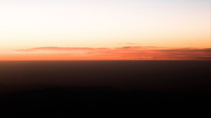 landscape, twilight, horizon, evening, sky, 4k